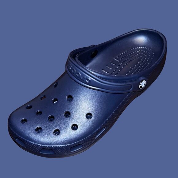 NWOB Unisex Crocs Classic Clog Navy Sandal Size M 10 W 12 - Picture 6 of 6